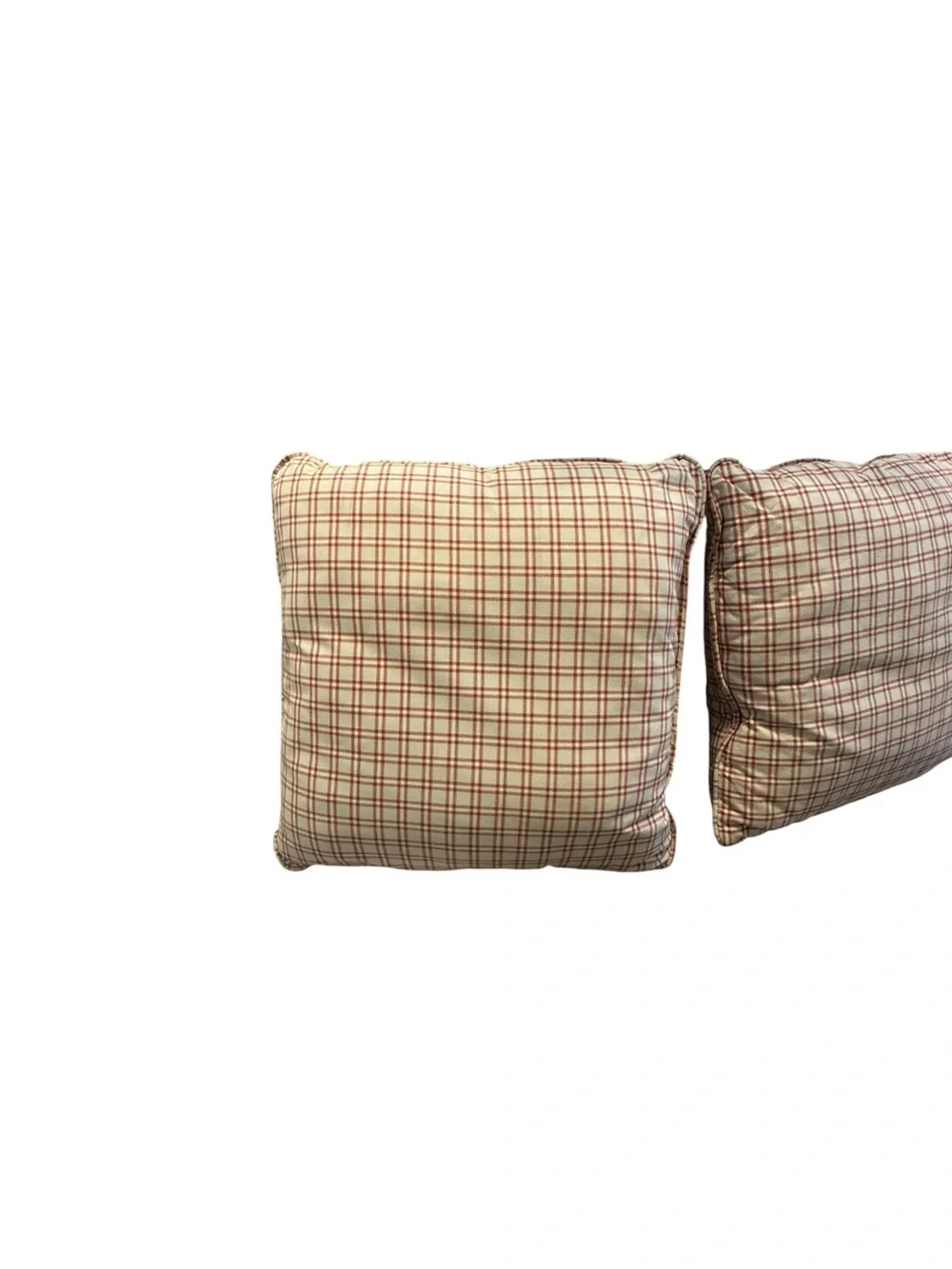 Set of 2 Red Plaid 20